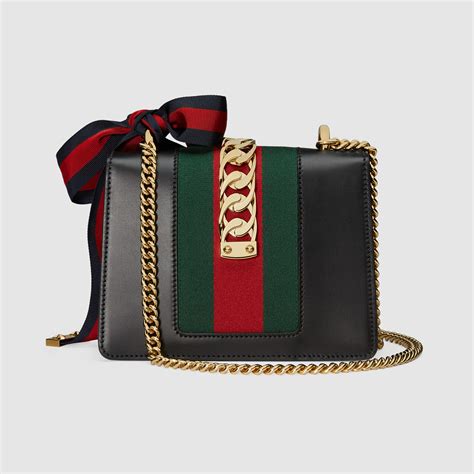 small black gucci chain bag|Gucci bag small chain.